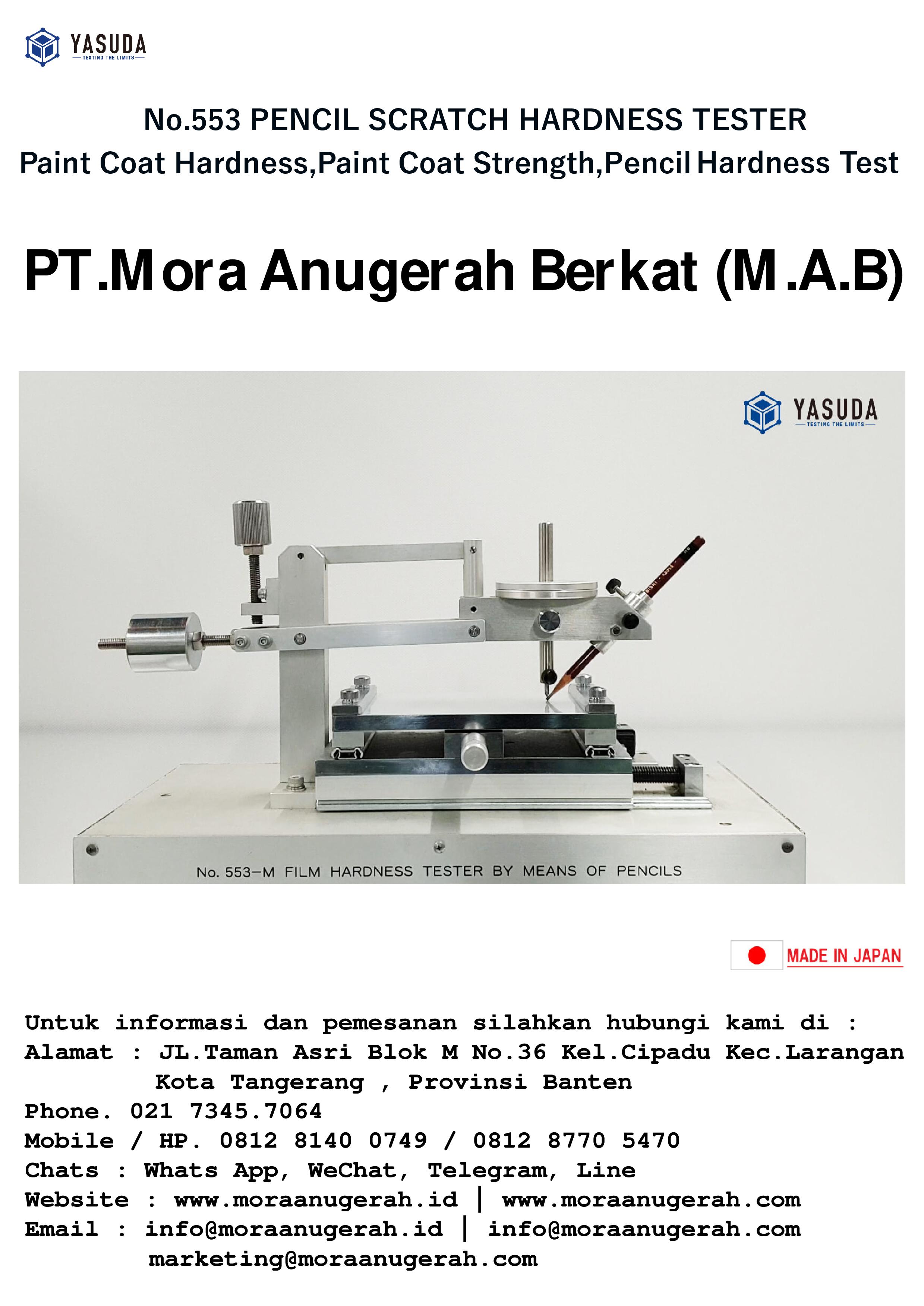 Pencil Hardness Tester Set