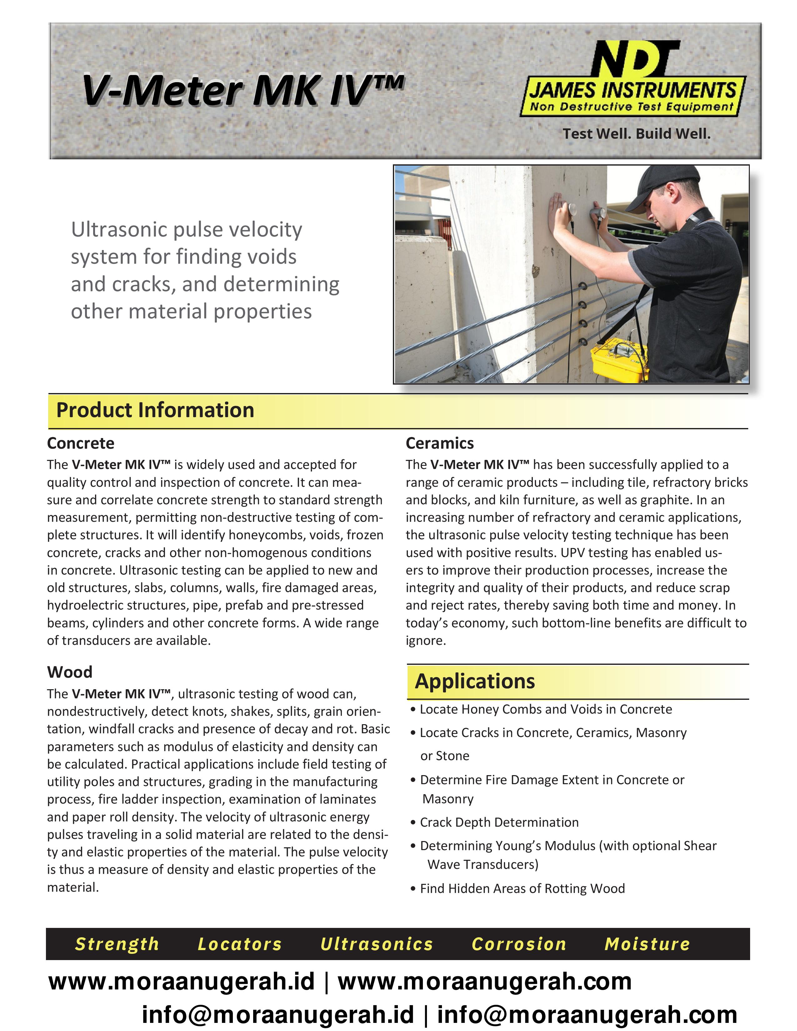 V-Meter MK IV - Ultrasonic Pulse Velocity Test