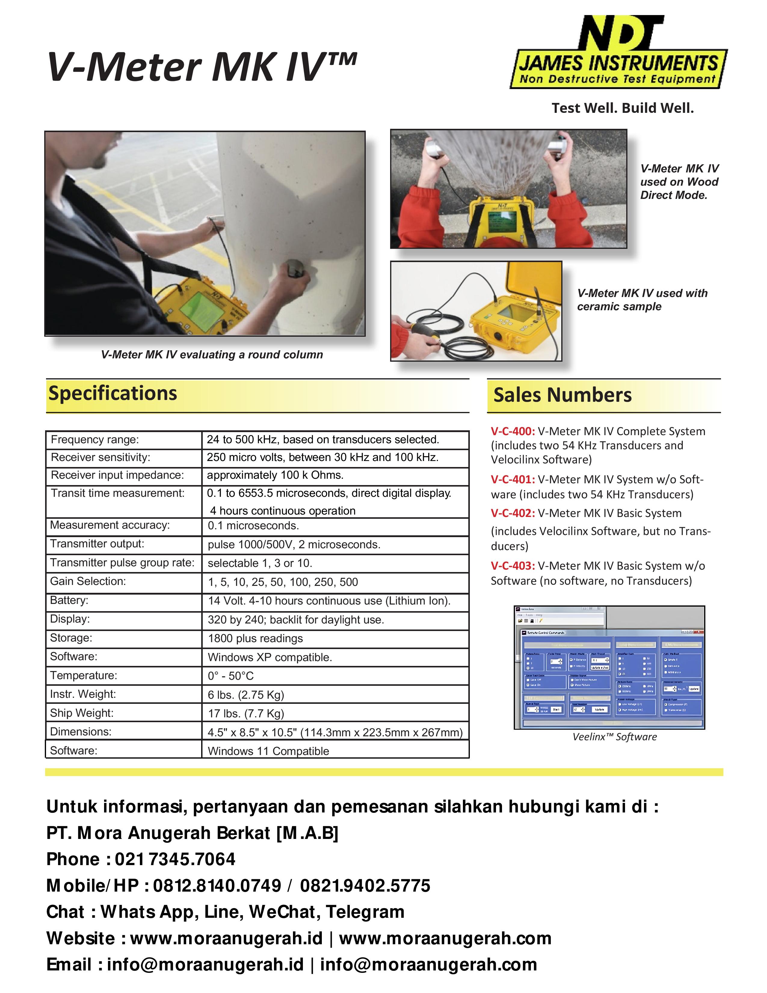 NDT James Instrument - V-Meter MK IV