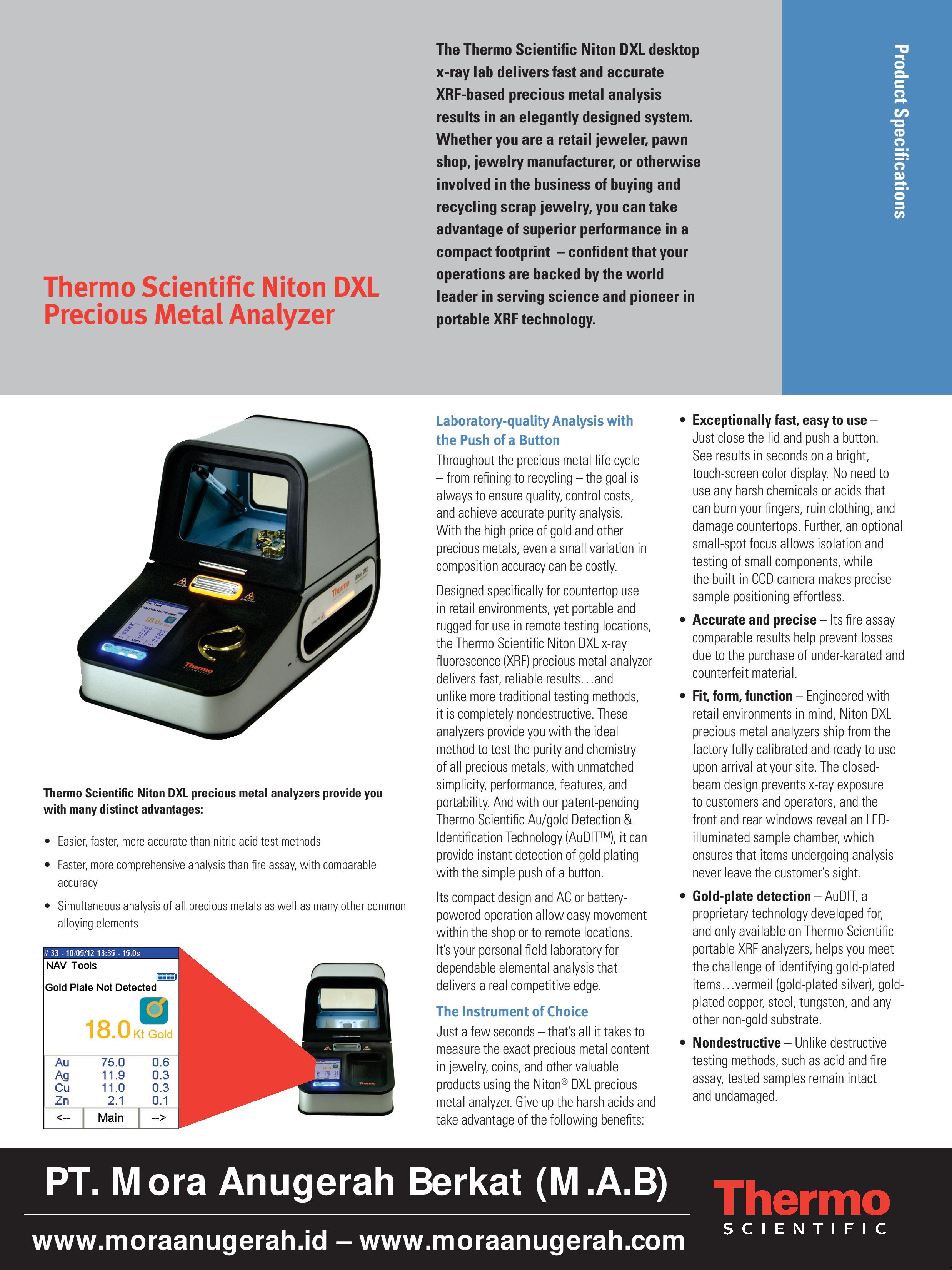 Niton DXL800 XRF Analyzer Termurah
