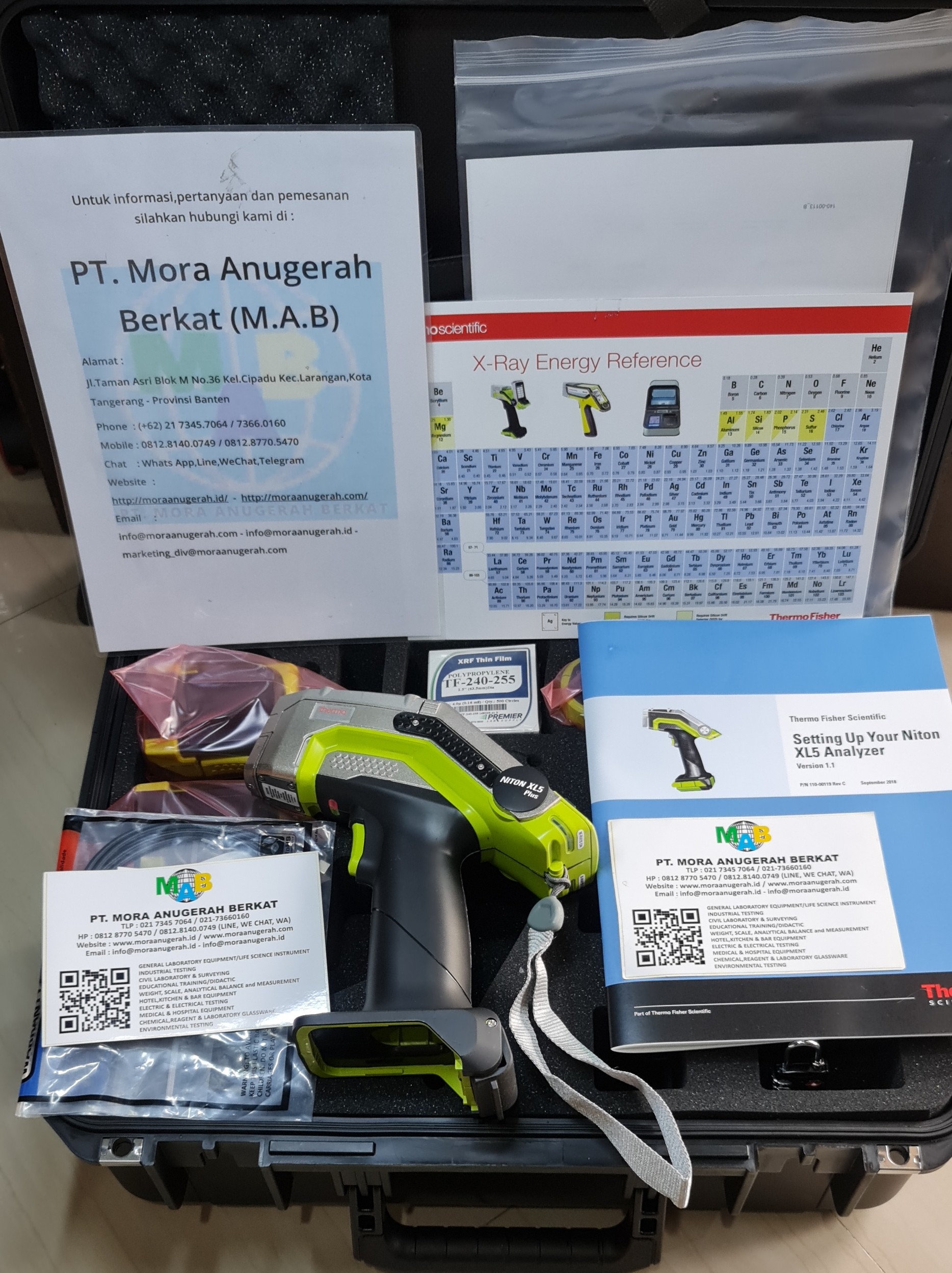 Alat Pengujian Mineral dan Logam Thermo Niton Series XRF Analyzer
