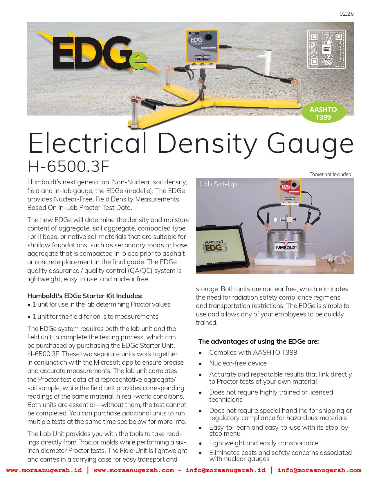 [Non - Nuclear] Electrical Density Gauge (H-6500F.3F) EDG Field Unit