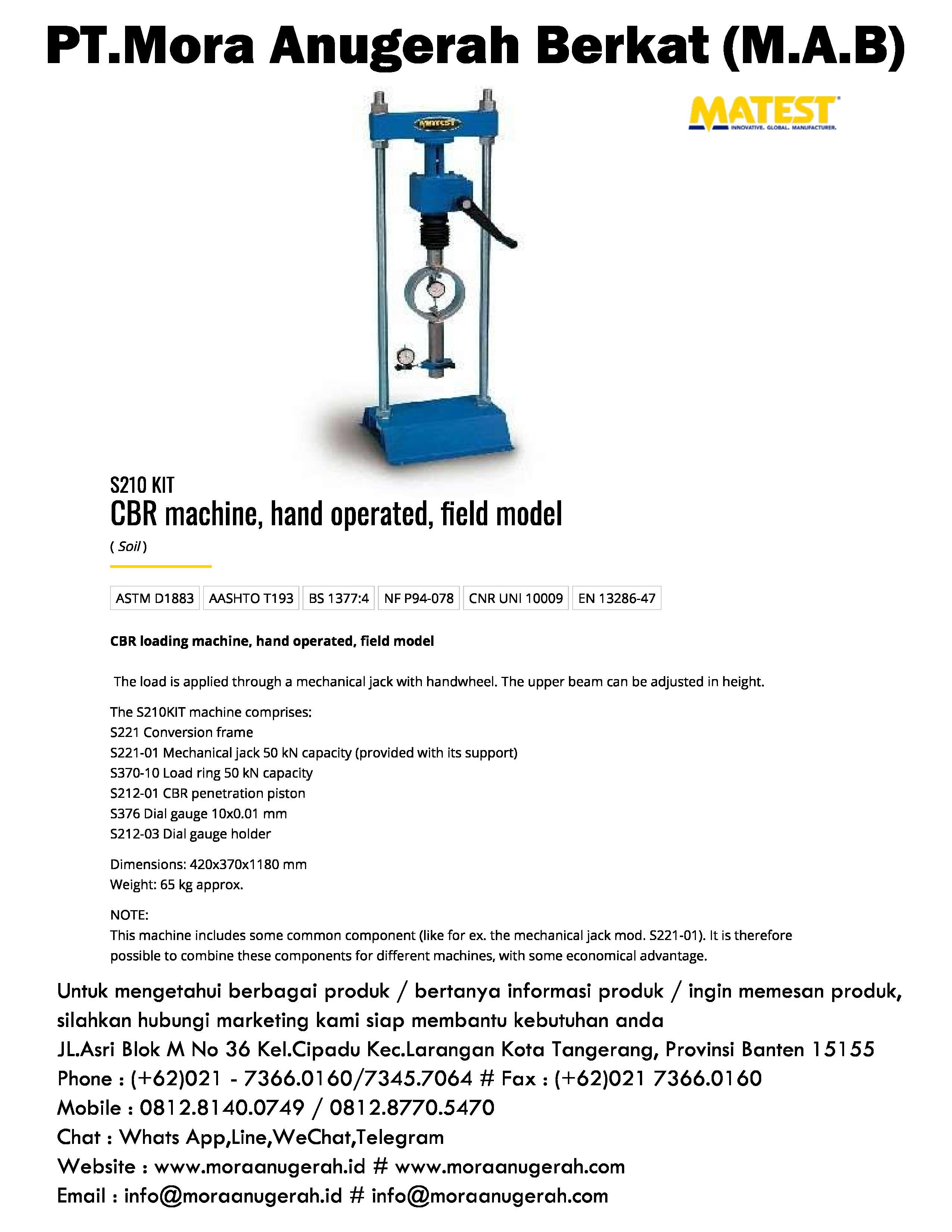 Hand Operated CBR Testing