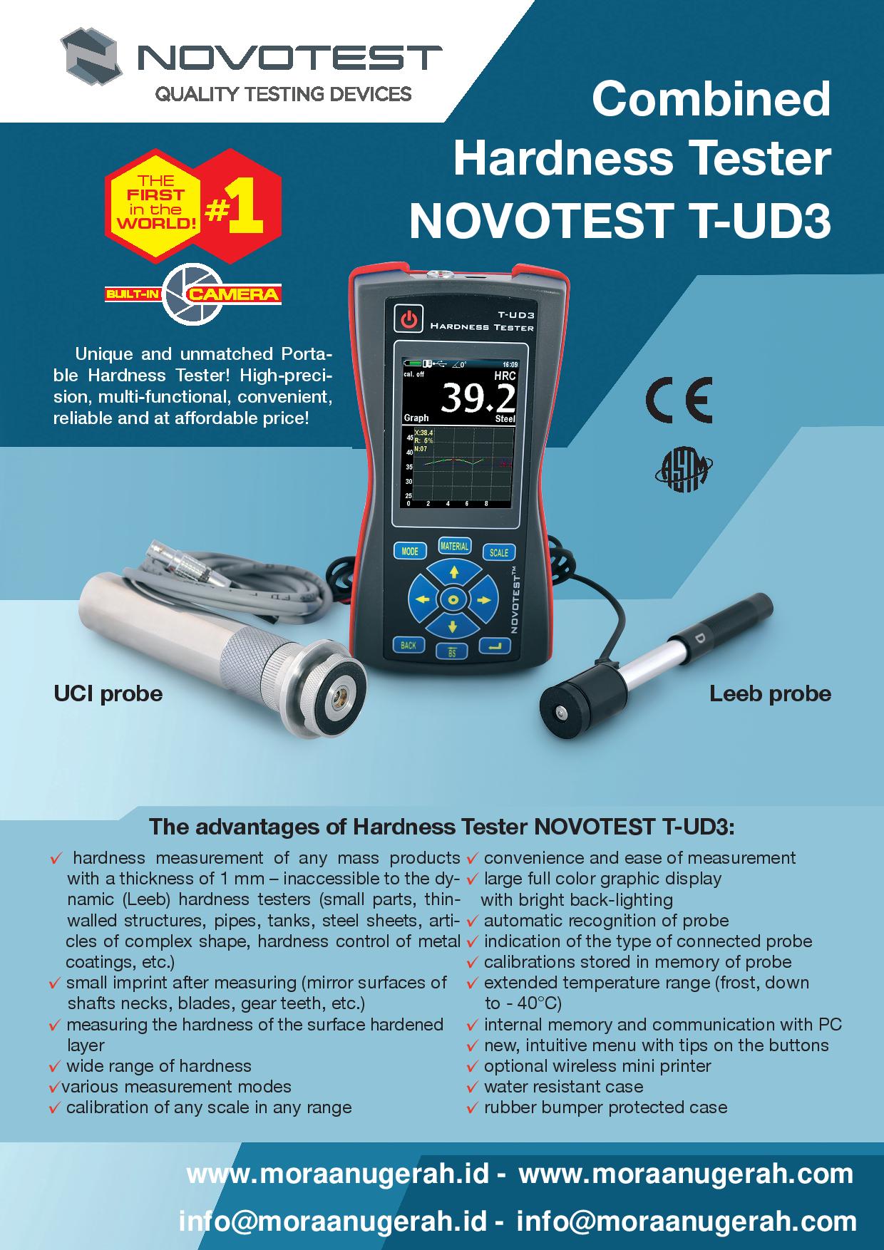 Hardness Tester - NOVOTEST T-UD3