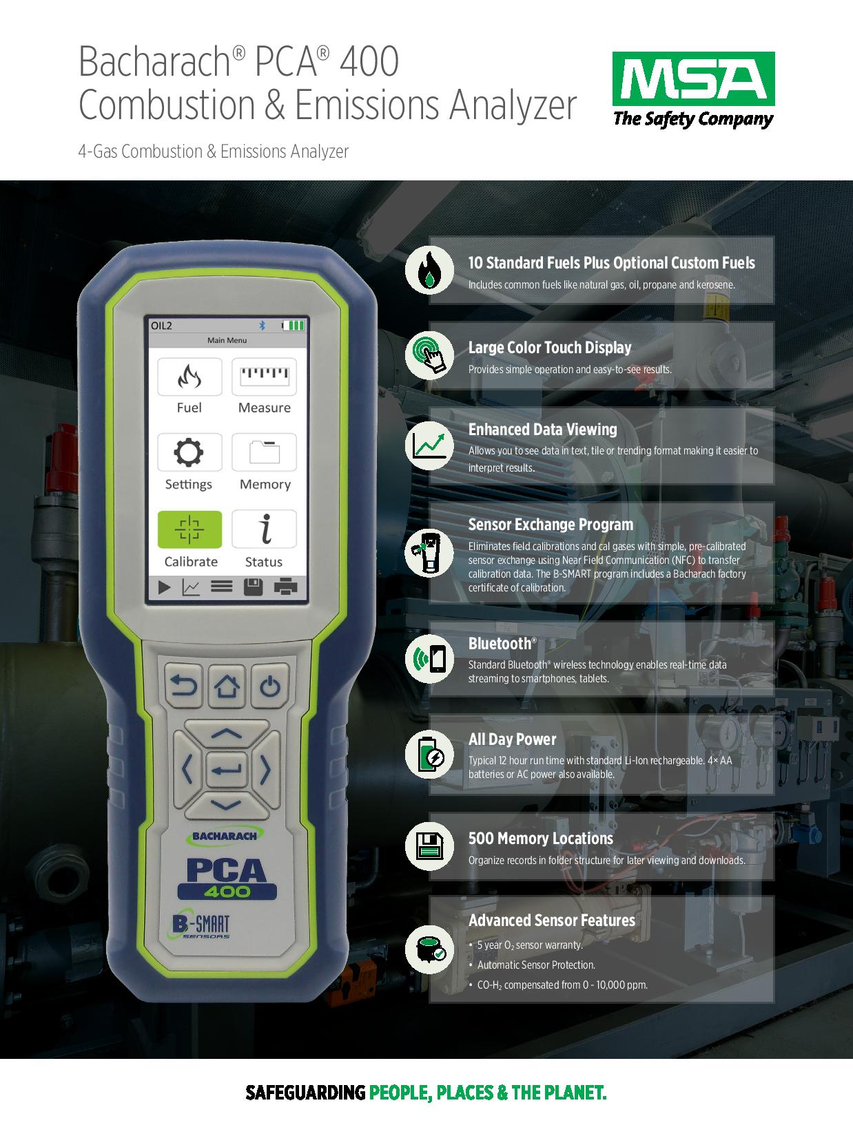 BACHARACH PCA 400 Combustion and Emissions Analyzer